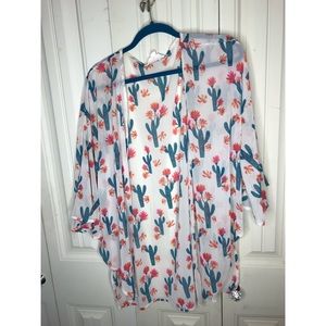 Boutique cactus kimono